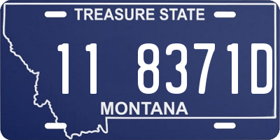 MT license plate 118371D