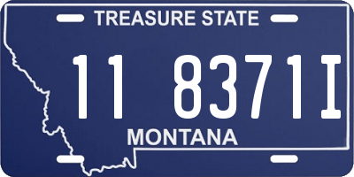 MT license plate 118371I