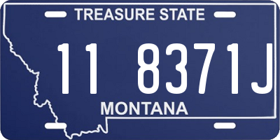 MT license plate 118371J