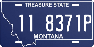 MT license plate 118371P