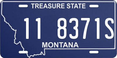 MT license plate 118371S