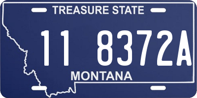 MT license plate 118372A