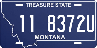 MT license plate 118372U