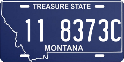 MT license plate 118373C