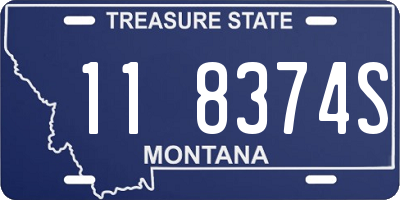 MT license plate 118374S