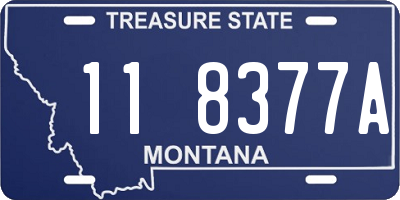 MT license plate 118377A