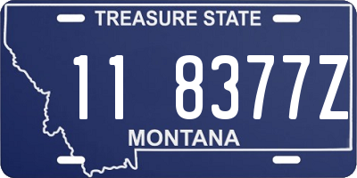 MT license plate 118377Z