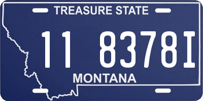 MT license plate 118378I