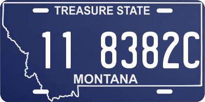 MT license plate 118382C