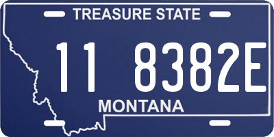 MT license plate 118382E