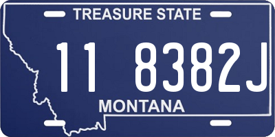 MT license plate 118382J