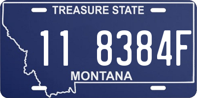 MT license plate 118384F