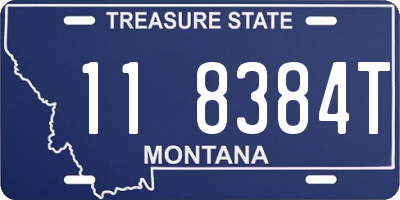 MT license plate 118384T