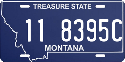 MT license plate 118395C