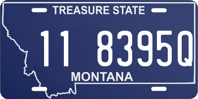 MT license plate 118395Q
