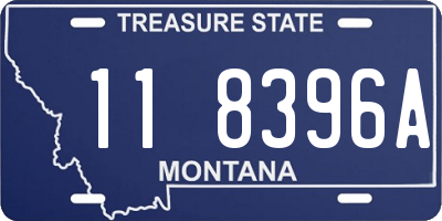 MT license plate 118396A