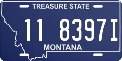 MT license plate 118397I