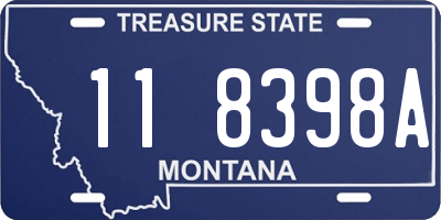 MT license plate 118398A