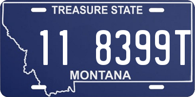 MT license plate 118399T