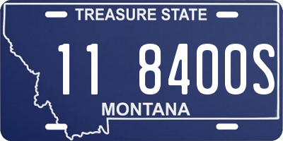 MT license plate 118400S