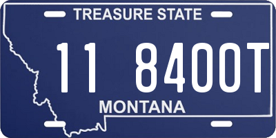 MT license plate 118400T
