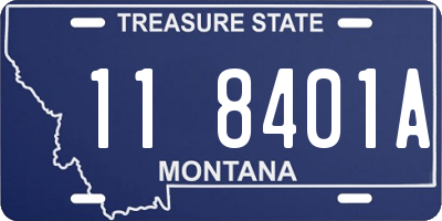 MT license plate 118401A