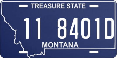 MT license plate 118401D