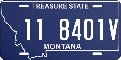 MT license plate 118401V