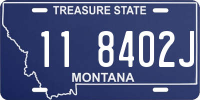 MT license plate 118402J