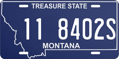 MT license plate 118402S