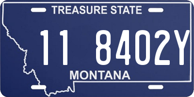 MT license plate 118402Y