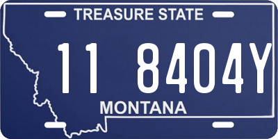 MT license plate 118404Y