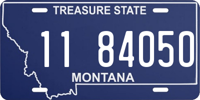 MT license plate 118405O