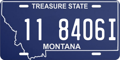 MT license plate 118406I