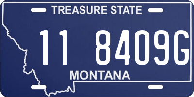 MT license plate 118409G