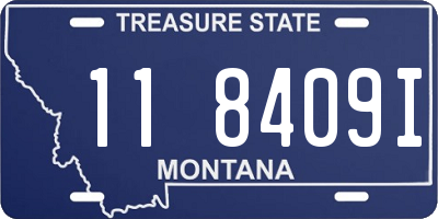 MT license plate 118409I