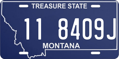 MT license plate 118409J