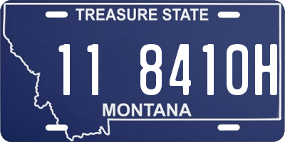 MT license plate 118410H