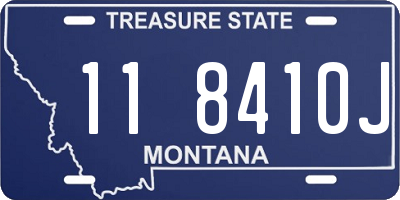 MT license plate 118410J