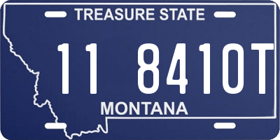 MT license plate 118410T