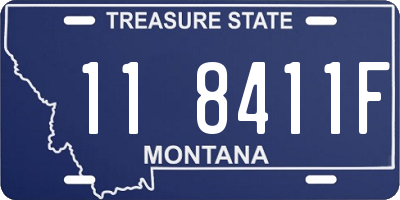 MT license plate 118411F