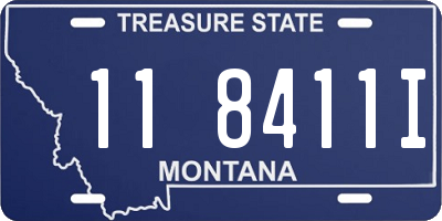 MT license plate 118411I