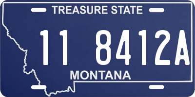 MT license plate 118412A