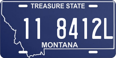 MT license plate 118412L