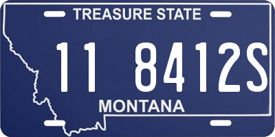 MT license plate 118412S