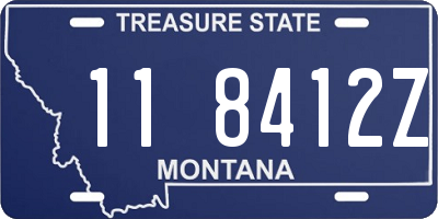 MT license plate 118412Z