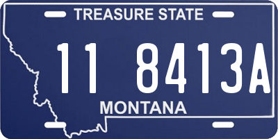 MT license plate 118413A
