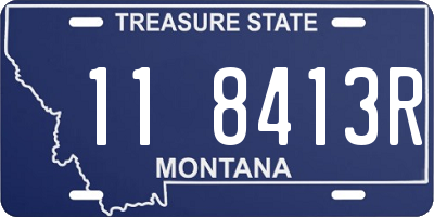 MT license plate 118413R