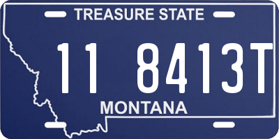 MT license plate 118413T