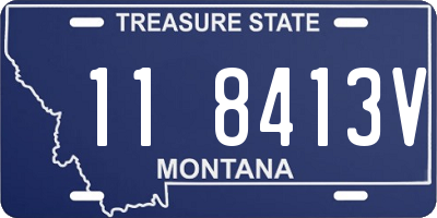 MT license plate 118413V